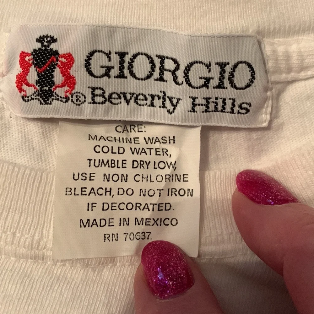 Giorgio of Beverly Hills Oversized T-Shirt, Cover-up, Size: See Measurem…